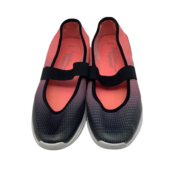 Fabulous Footwear by George Women’s Pink Ombré Comfort Mary Jane Sneakers Sz 6 - Picture 2 of 8